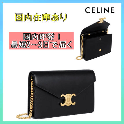 【国内即発】国内完売！セリーヌ トリオンフ チェーンウォレット